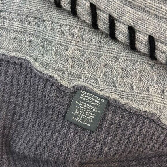 Claudia Nichole Patchwork Wool Cashmere Duster Cardigan M - Picture 5 of 5